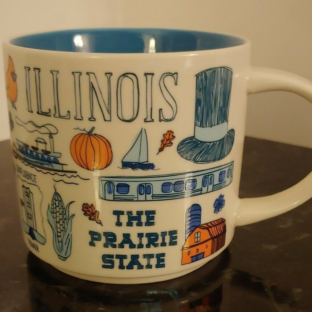 Starbucks Been There Series ILLINOIS The Prairie State 14 oz Coffee Cup Mug 2018